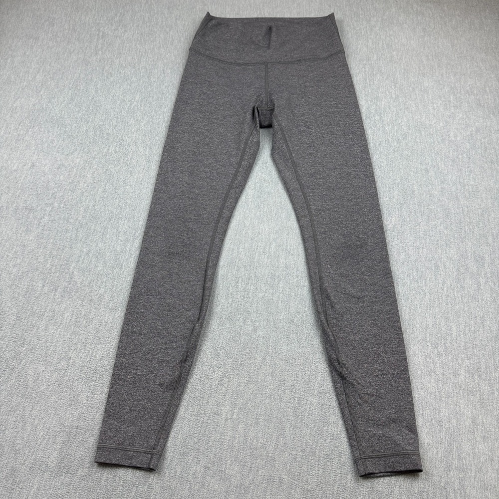 Lululemon‎ Leggings Women 8 Gray Wunder Train Hi-Rise 29" Yoga Gym Workout Pants